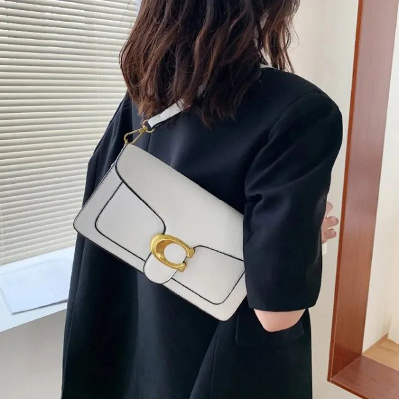 2026 New Double Strap Small Square Crossbody Bag Stylish Underarm Shoulder Purse Versatile Casual Mini Handbag Fashion Daily