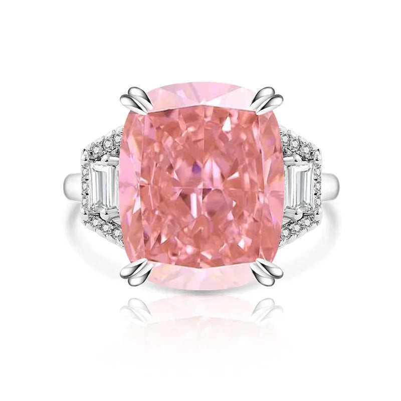 925 Silver Crystal Zircon Ring