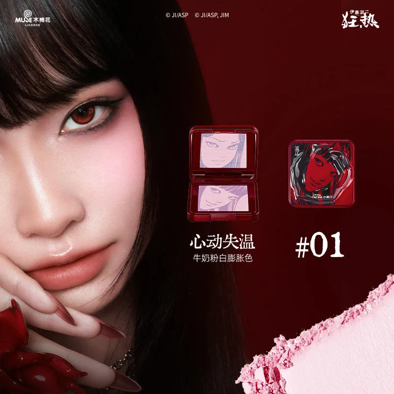 Little Ondine Blush Floating Shadow Powder Contour Brightens Nature Long-Lasting Blusher Makeup Palette De Blushes Palette