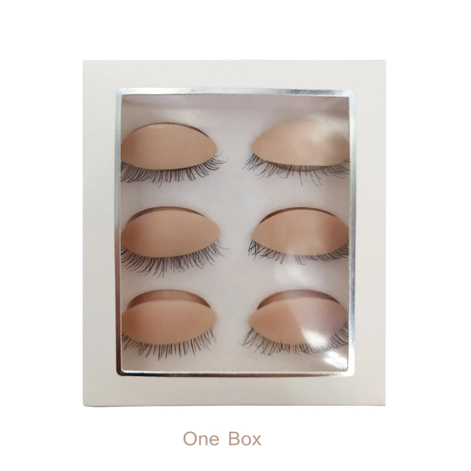 Mannequin Head For Eyelash Extension Training kit With Removable Eyelids Silicone Cosmetic Model Heads Makeup Tools Gel Material