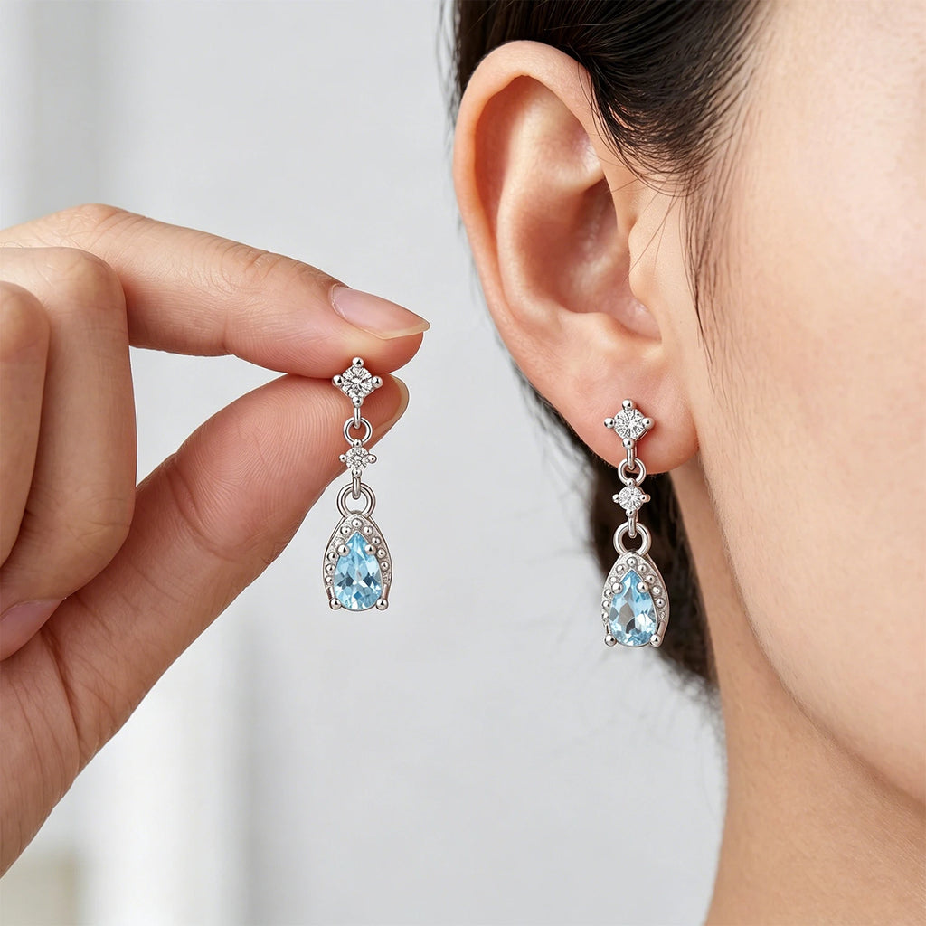 Stellar Moissanite Stud Earrings – 925 Sterling Silver with GRA Certificate