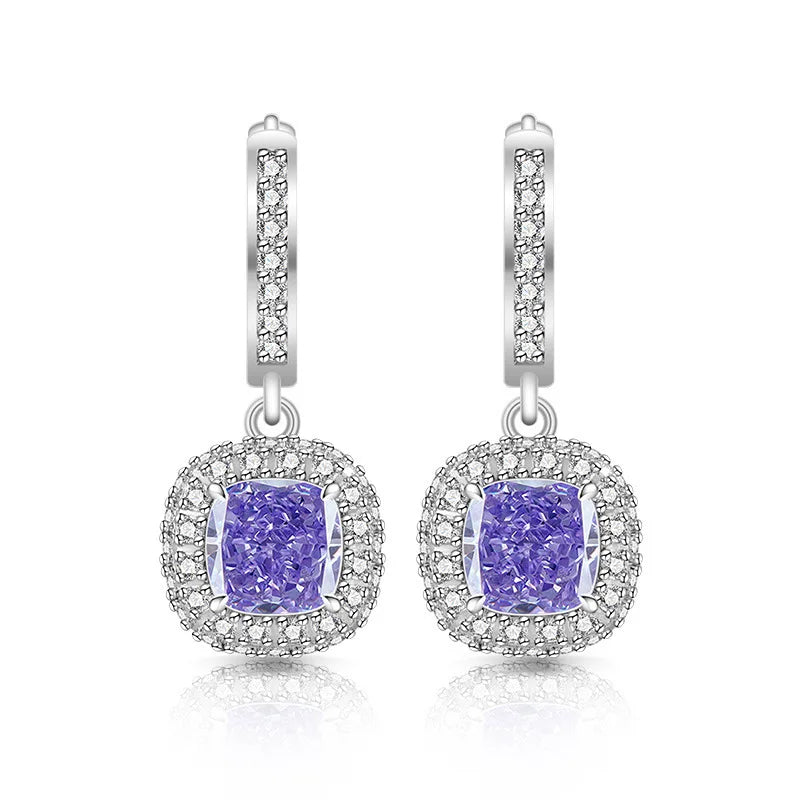 Eterna Hoop Earrings – 925 Sterling Silver with Zircon Stones