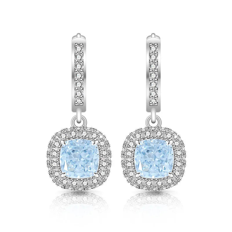 Eterna Hoop Earrings – 925 Sterling Silver with Zircon Stones