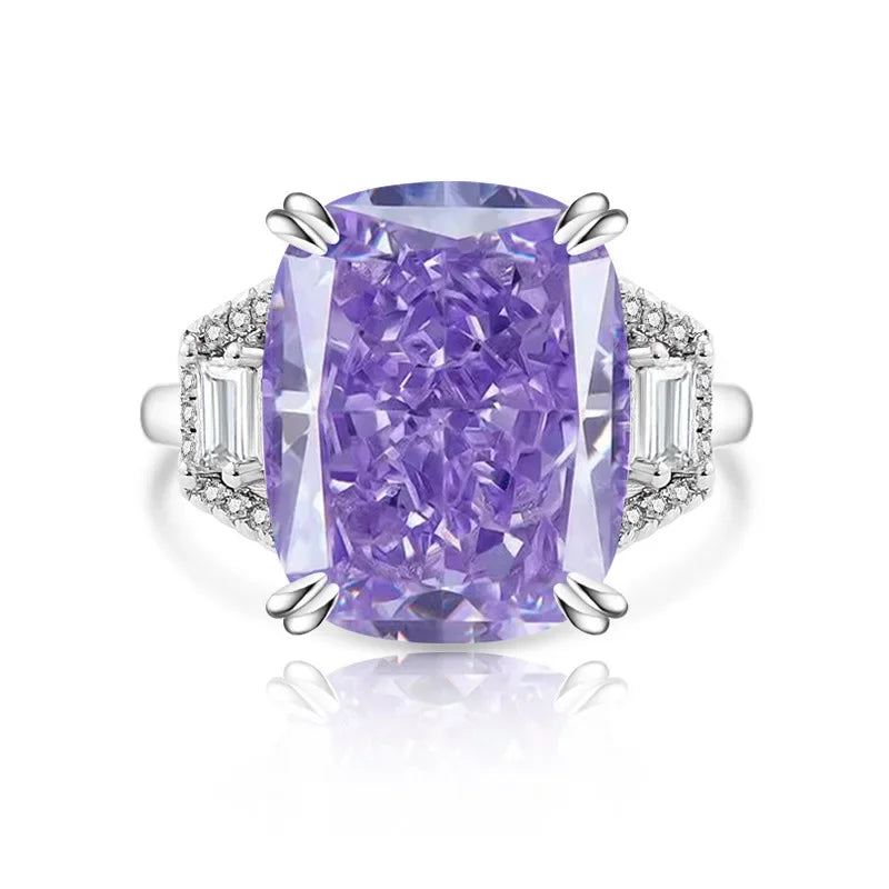 925 Silver Crystal Zircon Ring