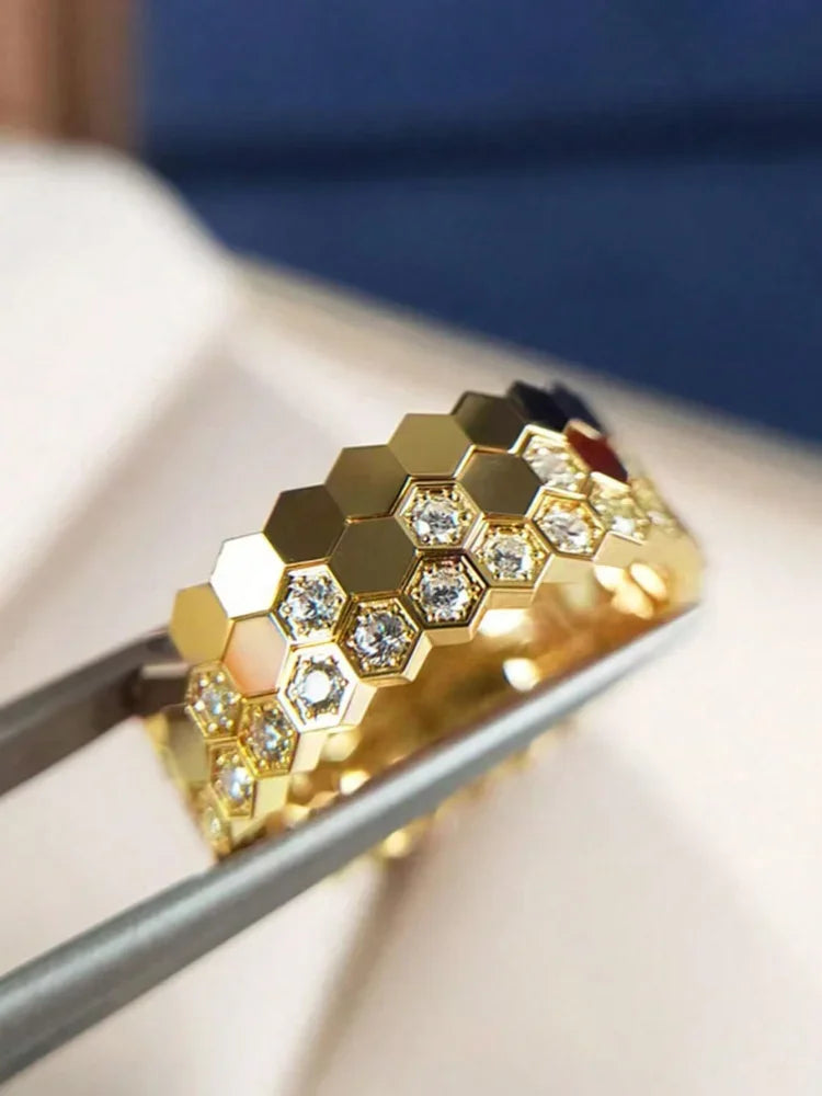 Ice Flower Zircon Ring