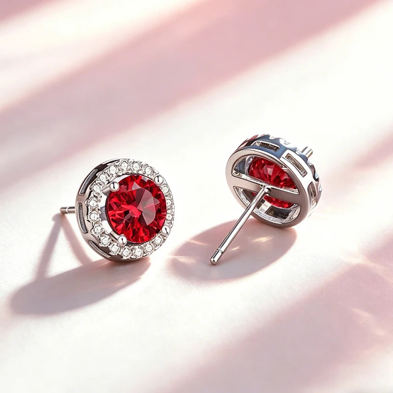 Stellar Moissanite Stud Earrings – 925 Sterling Silver with GRA Certificate
