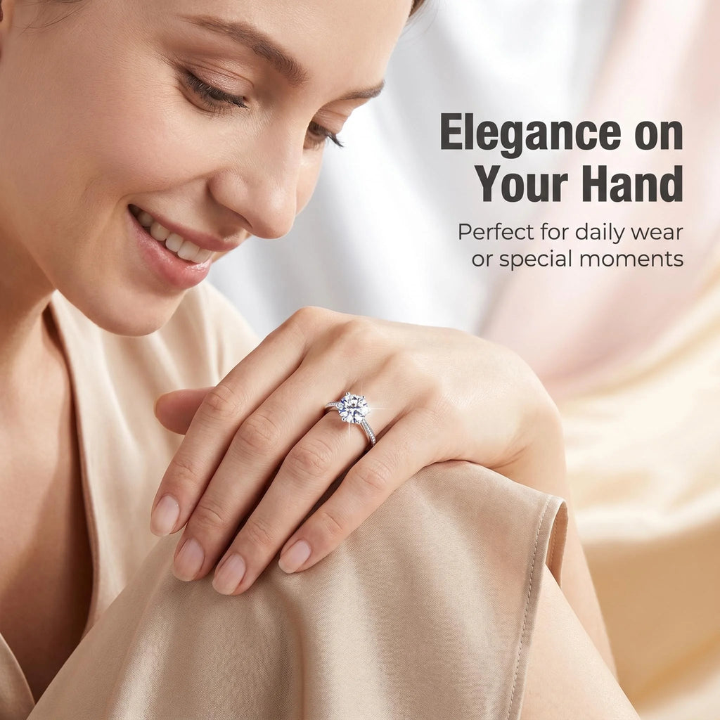 Aura Moissanite Ring