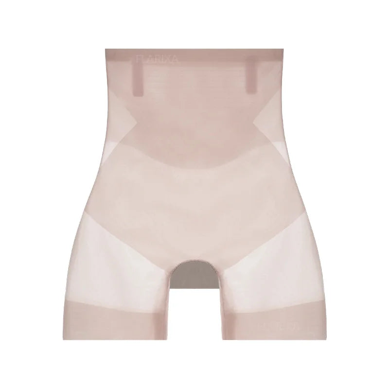 Flarixa Ultra Thin Ice Silk Safety Shorts Women High Waist Shaping Panties Seamless Slimming Underwear Tummy Pants Body Shaper