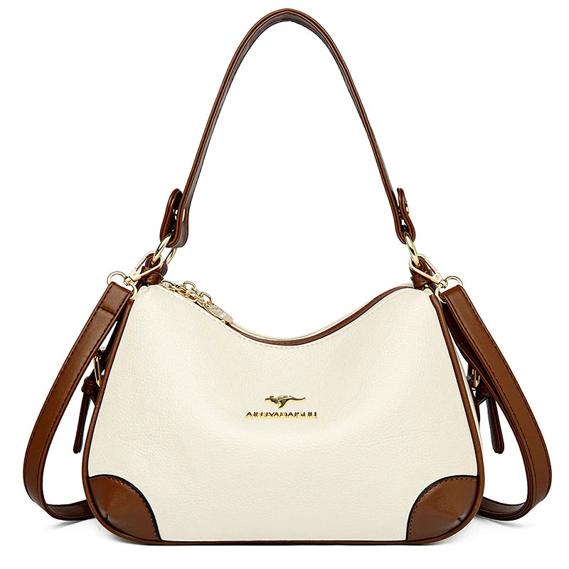 Genuine 3 Layers High Quality Soft Leather Ladies Crossbody Bags for Women Luxury Handbags Women Bags Designer  Shoulder 2024