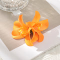 AWAYTR Elegant Bohemian Flower Small Hair Clips Faux Flower Side Pins Hairpin Vacation Beach Hair Accessories for Women