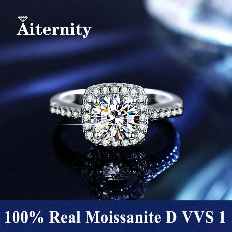 D VVS1 Moissanite Ring
