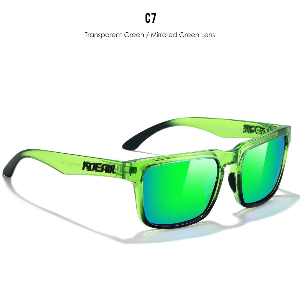 KDEAM Large Size Square Men's Sunglasses Polarized Photochromic Oversized Sun Glasses Fashion Women Shades Upgraded Edition