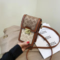 2025 new trendy printed crossbody printed shoulder bag, vertical small square bag, mini bag