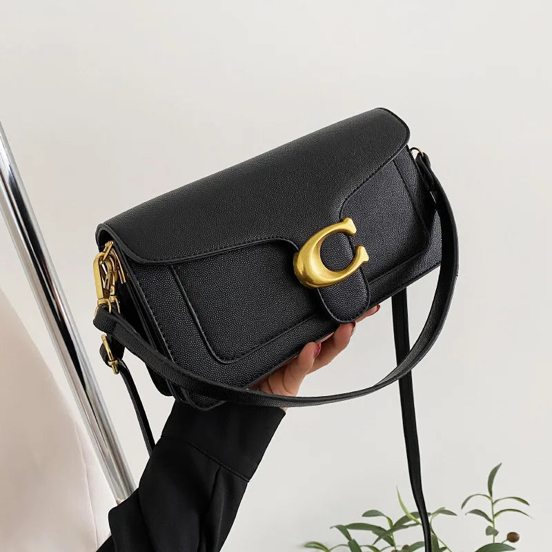 2026 New Double Strap Small Square Crossbody Bag Stylish Underarm Shoulder Purse Versatile Casual Mini Handbag Fashion Daily