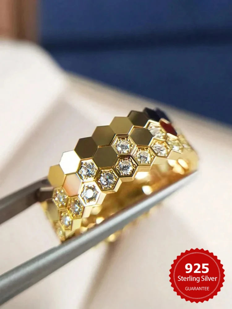 Ice Flower Zircon Ring