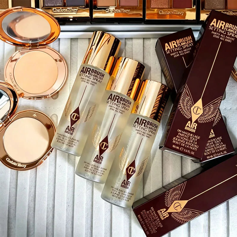Luxury CT Brand Makeup Set Skin Care Facial Essence Oil Moisturizing Matte Starlight Powder Multi Colored Lipstick Cosmetics