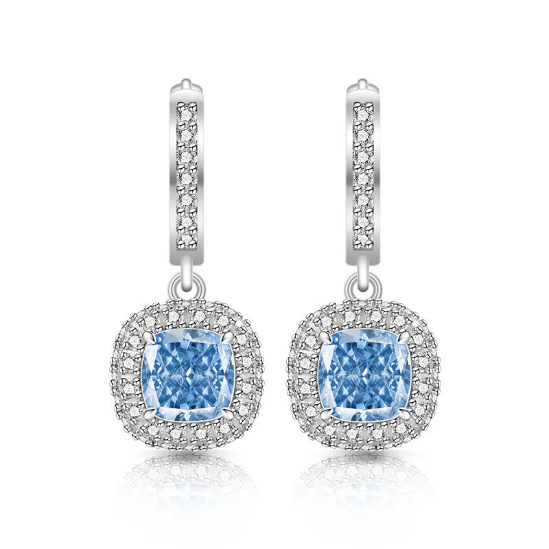 Eterna Hoop Earrings – 925 Sterling Silver with Zircon Stones