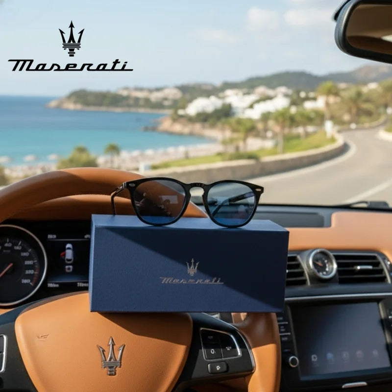 MASERATI Car High End UV400 Polarized Glasses For Ghibli Quattroporte GranCabrio GranTurismo Levante Grecale Driver Sunglasses