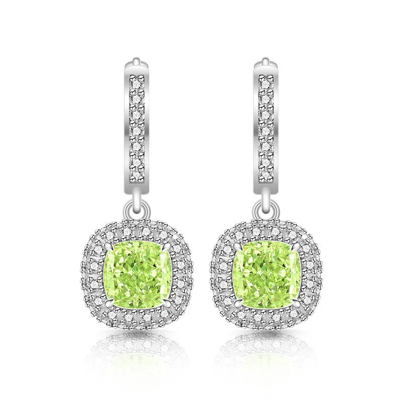 Eterna Hoop Earrings – 925 Sterling Silver with Zircon Stones