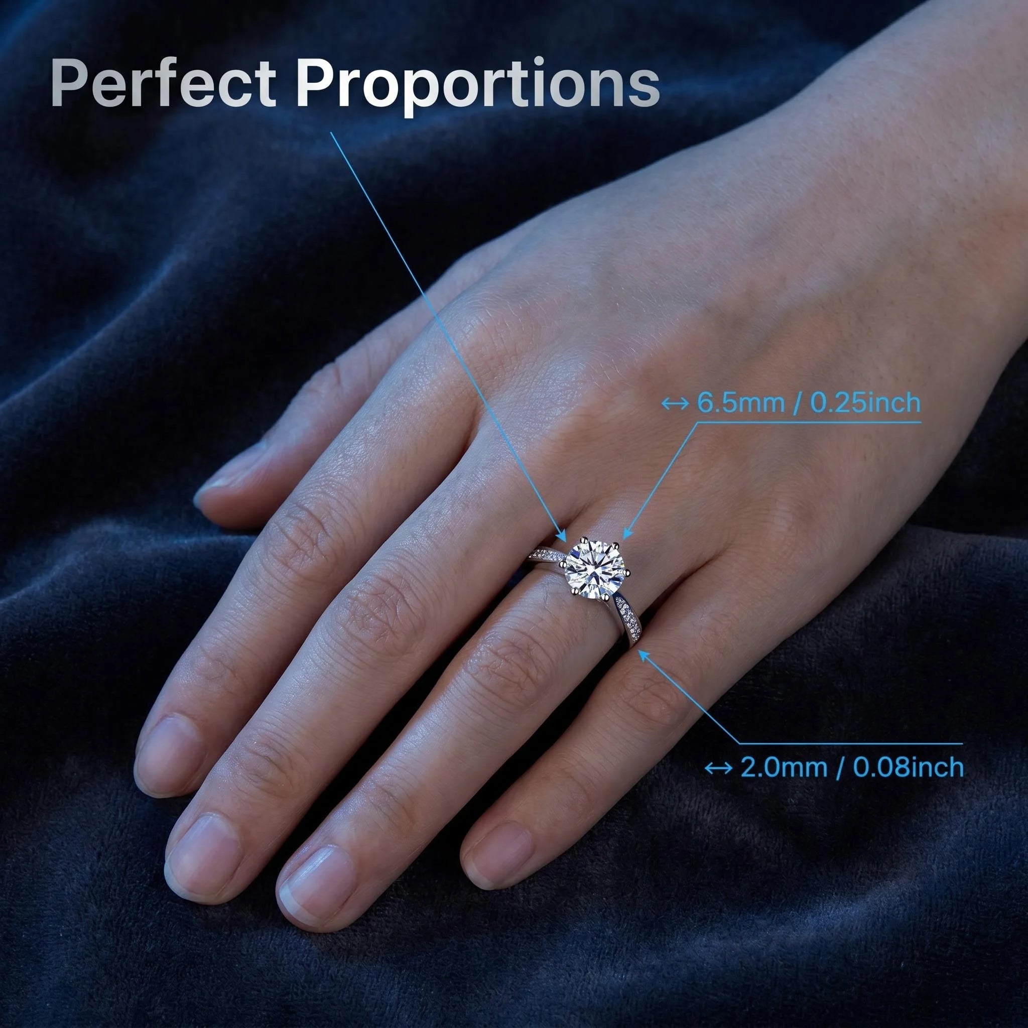 Aura Moissanite Ring