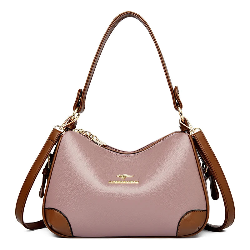 Genuine 3 Layers High Quality Soft Leather Ladies Crossbody Bags for Women Luxury Handbags Women Bags Designer  Shoulder 2024
