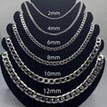 925 Sterling Silver Face Chain Necklace