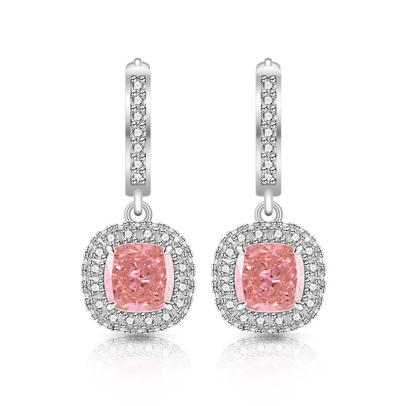 Eterna Hoop Earrings – 925 Sterling Silver with Zircon Stones