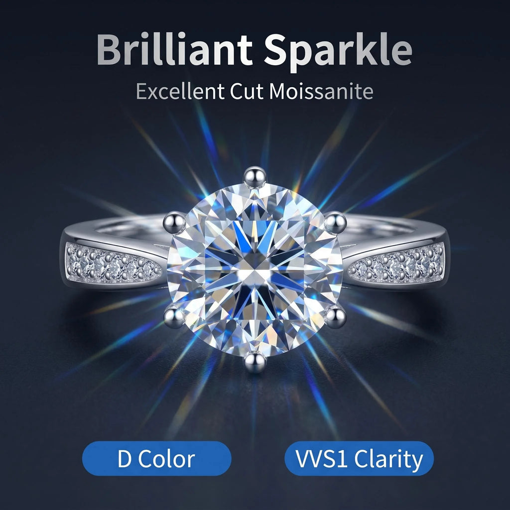 Aura Moissanite Ring