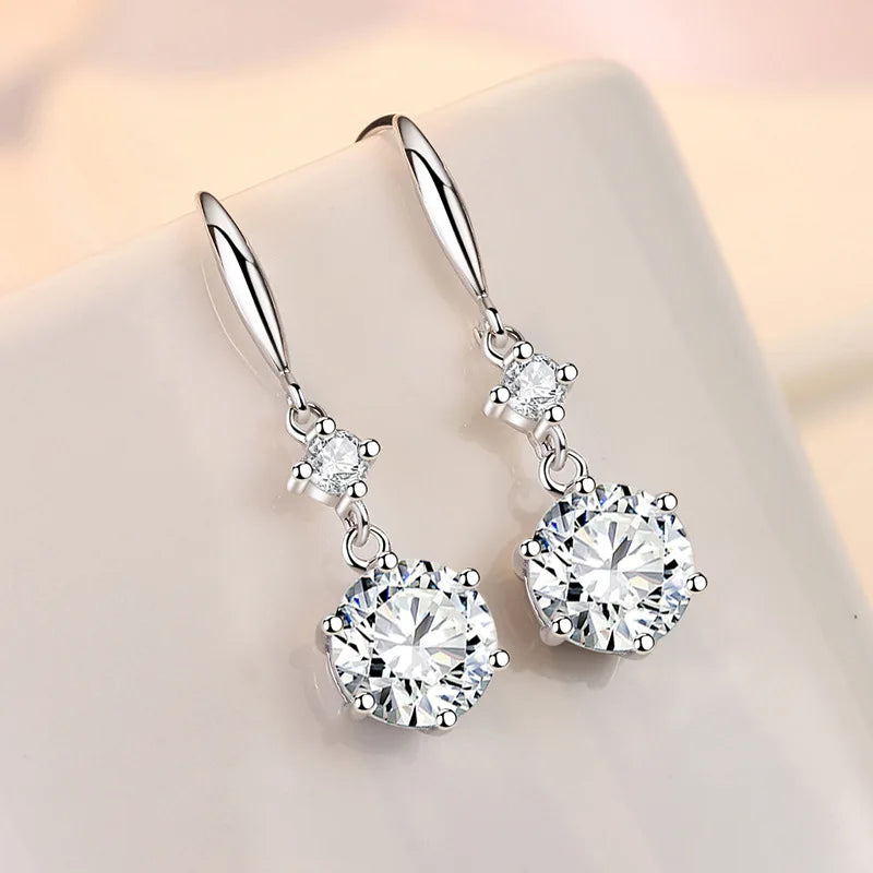 Celeste Stud Earrings – 925 Sterling Silver with Lab-Grown Diamonds