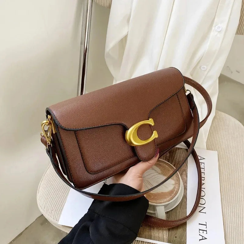 2026 New Double Strap Small Square Crossbody Bag Stylish Underarm Shoulder Purse Versatile Casual Mini Handbag Fashion Daily