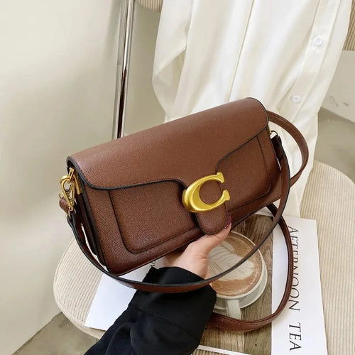 2026 New Double Strap Small Square Crossbody Bag Stylish Underarm Shoulder Purse Versatile Casual Mini Handbag Fashion Daily