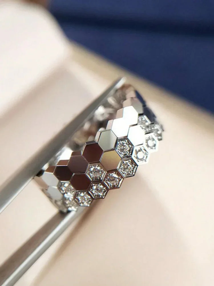 Ice Flower Zircon Ring