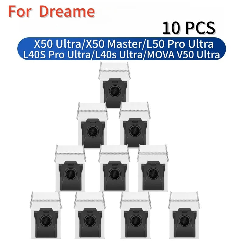 For Dreame X50 Ultra/X50 Master/L50 Pro Ultra/L40S Pro Ultra/L40s Ultra/ V50 Ultra Accessories Brush Filter Mop Cloth Dust Bag