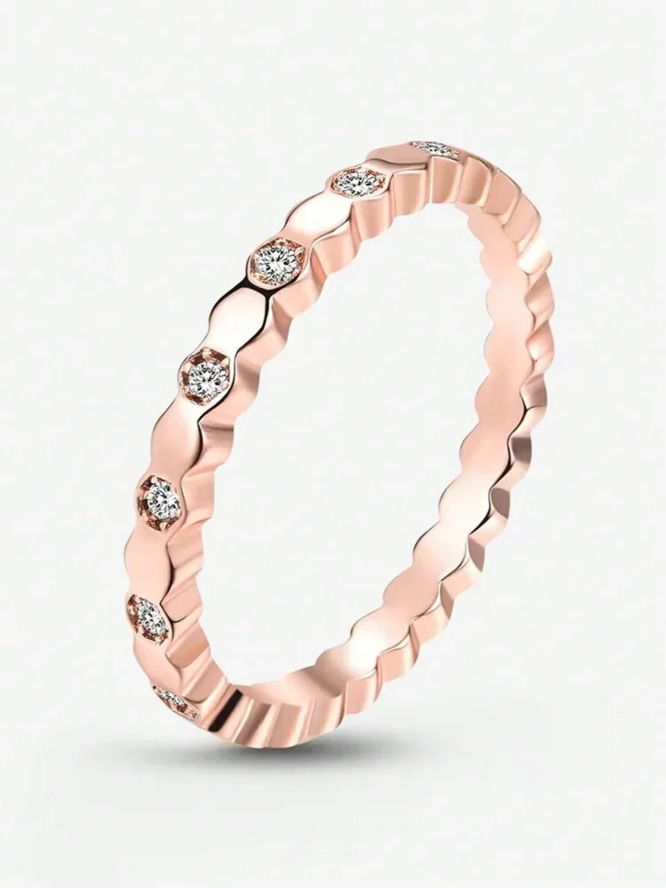 Ice Flower Zircon Ring