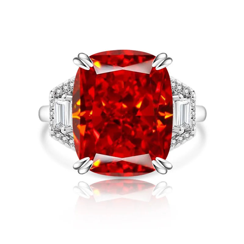 925 Silver Crystal Zircon Ring