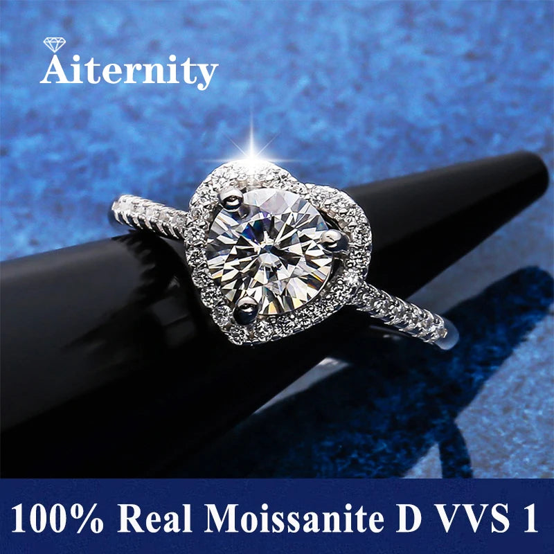 D VVS1 Moissanite Ring