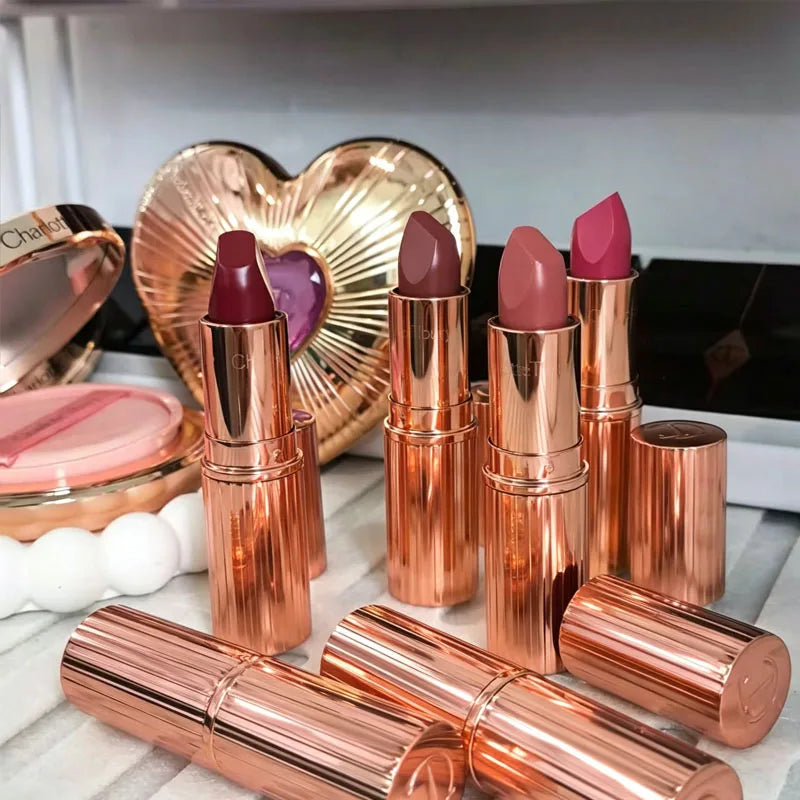 CT Fashion Makeup Set Portable Matte Lip Gloss Pillow Talk Smooth Lipstick Matte Lipstick Celebrity Same Product Protect Lips