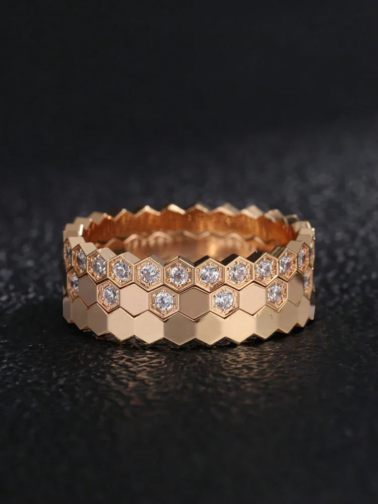 Ice Flower Zircon Ring