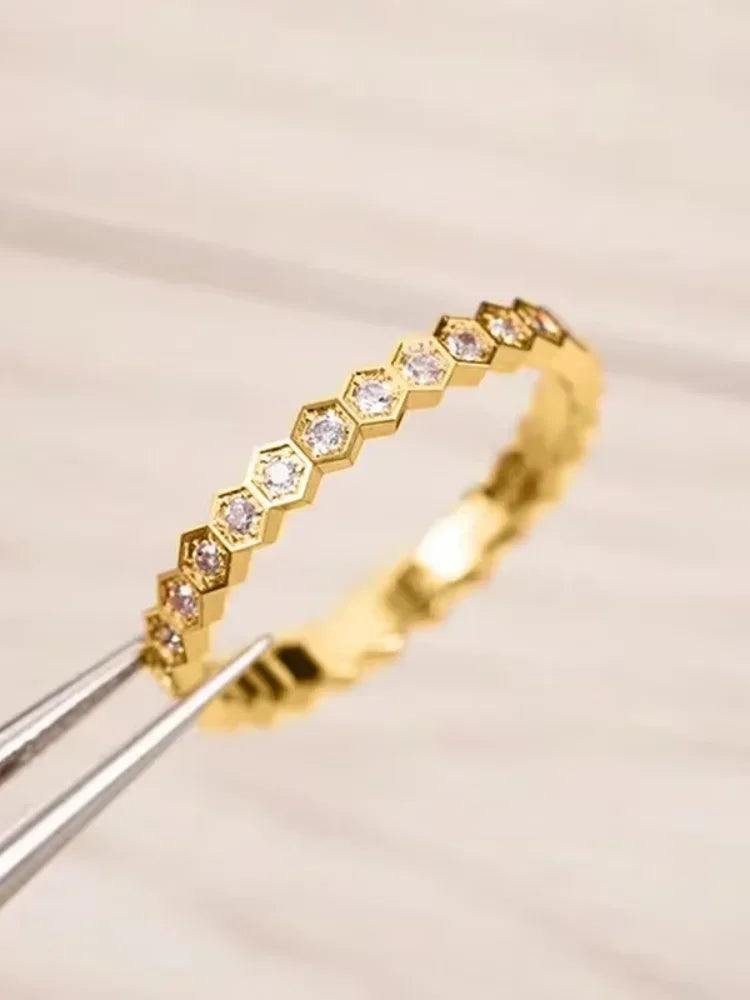 Ice Flower Zircon Ring