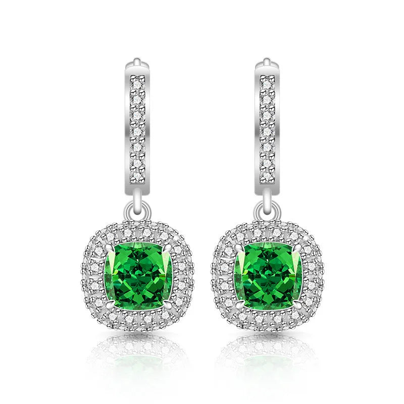 Eterna Hoop Earrings – 925 Sterling Silver with Zircon Stones