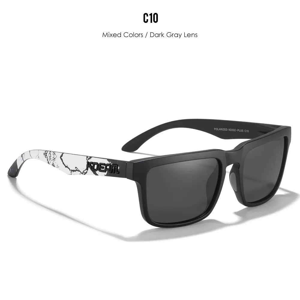 KDEAM Large Size Square Men's Sunglasses Polarized Photochromic Oversized Sun Glasses Fashion Women Shades Upgraded Edition