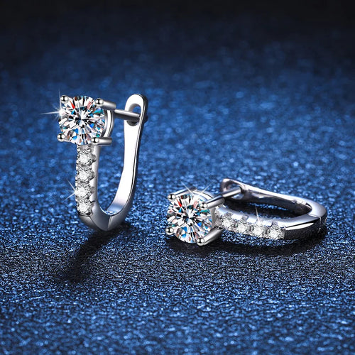 925 Silver Moissanite Earrings
