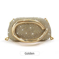 Sparkling Crystal Diamond Women's Evening Clutch Luxury Elegant Round Box Shaped Chain Bag Banquet Party Shoulder Crossbody Bag