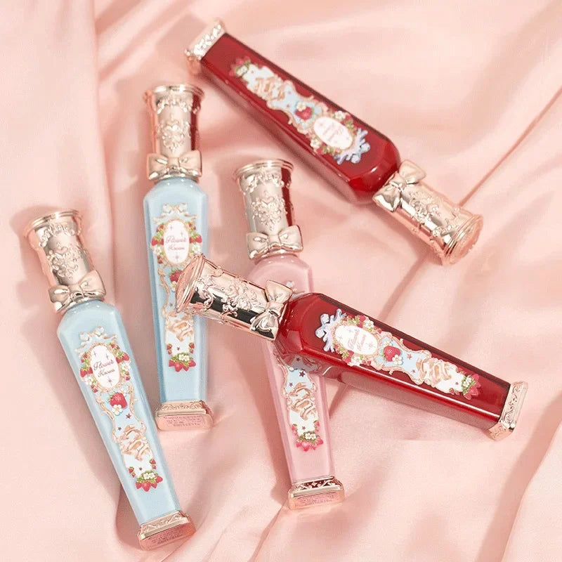 Flowerknows Strawberry Rococo Lip Cream Cloud Liquid Lip Stick Lip Glaze Matte Velvet Korean Makeup Long Lasting Lipgloss