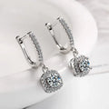 Luna Moissanite Hoops
