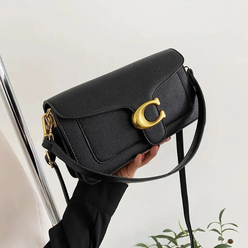 2026 New Double Strap Small Square Crossbody Bag Stylish Underarm Shoulder Purse Versatile Casual Mini Handbag Fashion Daily