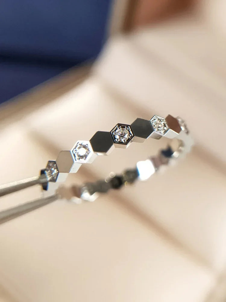 Ice Flower Zircon Ring