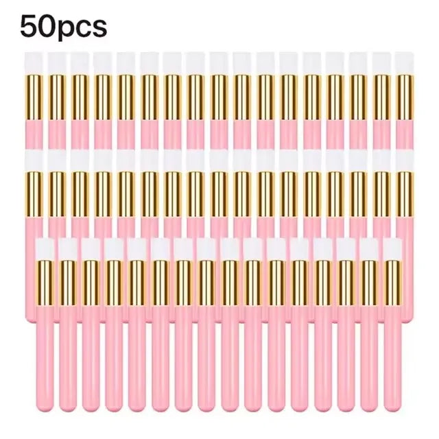 10/20/50pcs Eyelash Cleaning Brush Lash Shampoo Brush for Eyelash Extensions Peel Off Nose Pore Blackhead Remover Makeup Tools