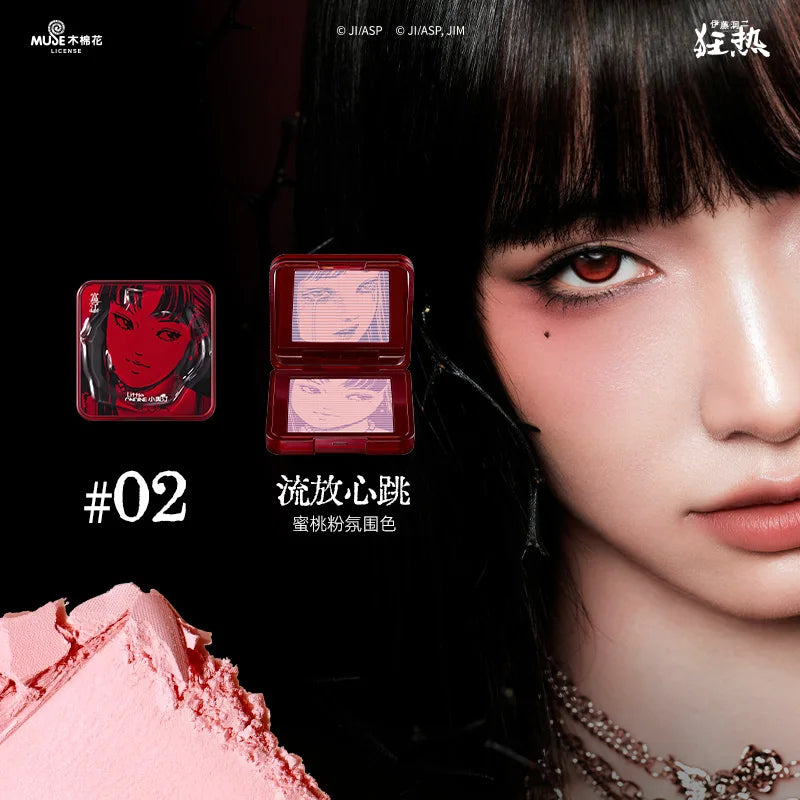 Little Ondine Blush Floating Shadow Powder Contour Brightens Nature Long-Lasting Blusher Makeup Palette De Blushes Palette