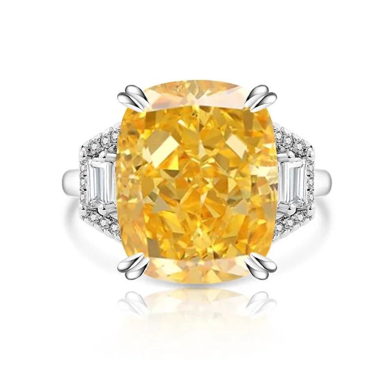 925 Silver Crystal Zircon Ring